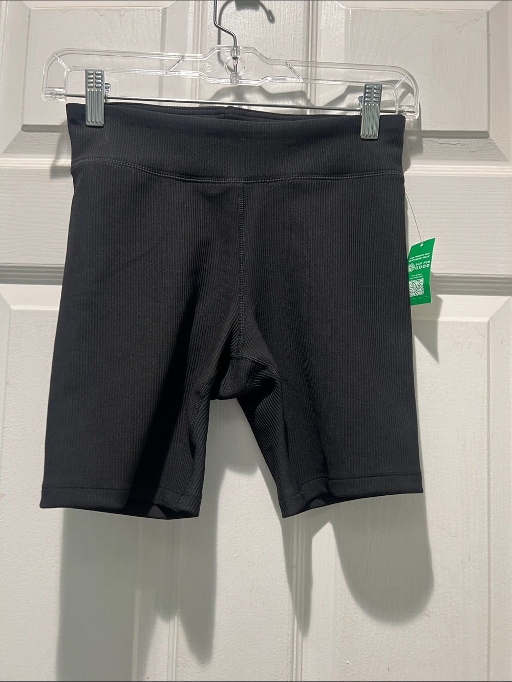 GAP Black Ribbed Bike Shorts for Kids NWT